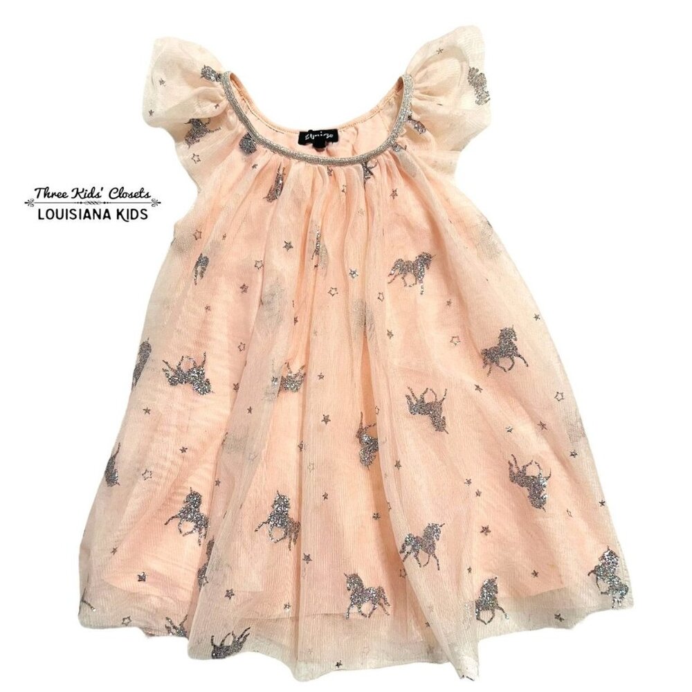 Zunie 3T Sparkly Unicorn Tulle Party Dress